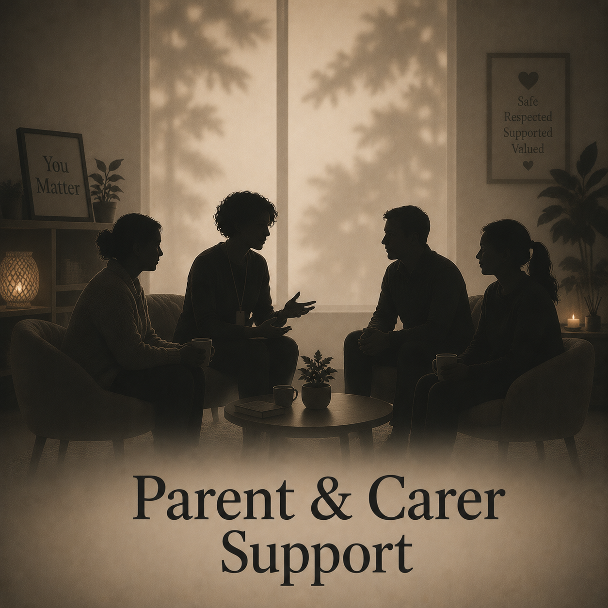 Supportive meeting for parents and carers focused on SEMH, SEND, emotional wellbeing and relational support.