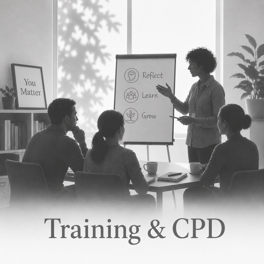 SEMH training and CPD session for school staff focused on attachment, emotional regulation and relational practice.