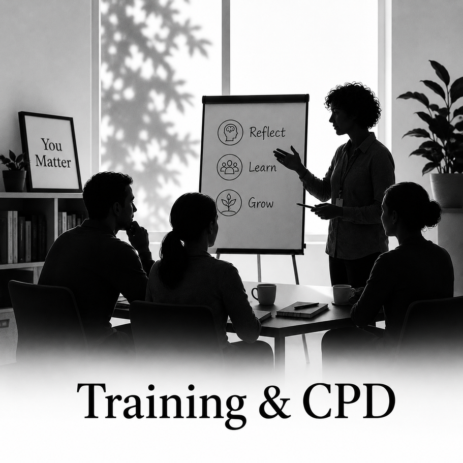 SEMH training and CPD session for school staff focused on attachment, emotional regulation and relational practice.