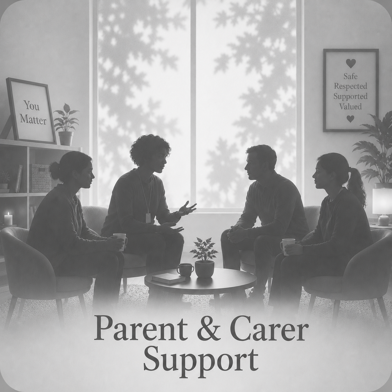 Supportive meeting for parents and carers focused on SEMH, SEND, emotional wellbeing and relational support.